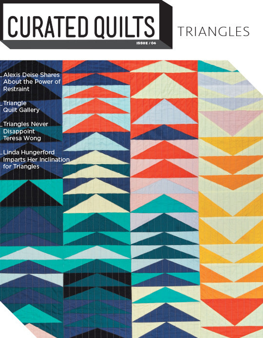 DIGITAL Triangles - Issue 4-Curated Quilts